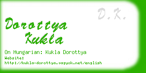 dorottya kukla business card